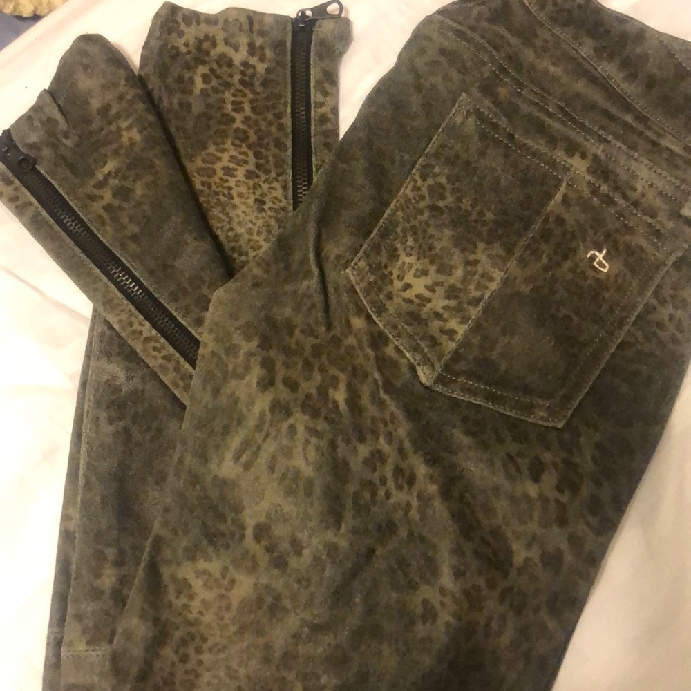 New-Rare Rag & Bone leopard-100% Lamb Leather